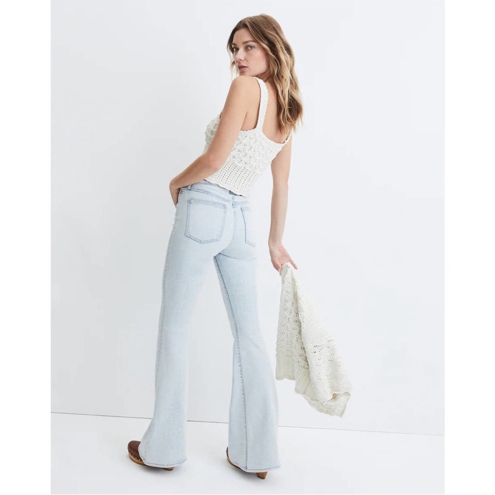 NWT Veronica Beard Sheridan High-Rise Stretch Bell-Bottom Flare Jeans - Picture 6 of 15